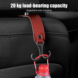 Car Seat Purse Hook | Double Car Seat Back Hanger - Strong Seat Hanger Holder, Space-Saving Headrest Purse Hook for Bags, Purses
