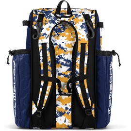 Boombah Catchers Superpack Bat Bag - PS-9024-3000C23 Digital Camo Royal/Gold - Backpack Version (no Wheels)