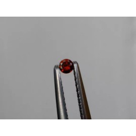 pinnaclediamonds Cognac Red Natural Diamond Loose Faceted Round 2.5mm