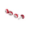 Motoforti Car License Round Head Plate Screw Bolt 4 Pcs