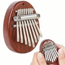 LinaLife 8 Key Mini Kalimba exquisite Finger Thumb Piano Marimba Musical good accessory Pendant Gift for Kids and Adults and Beginners,Pocket Musical