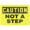 Accuform MSTF647VA Aluminum Safety Sign, Legend "Caution NOT A Step",