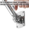 Flag Pole Bracket, Flag Pole Holder - 316 Marine Grade