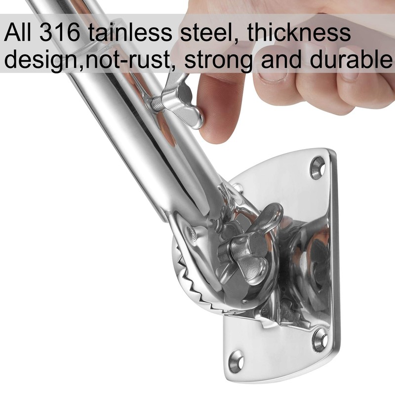 Flag Pole Bracket, Flag Pole Holder - 316 Marine Grade