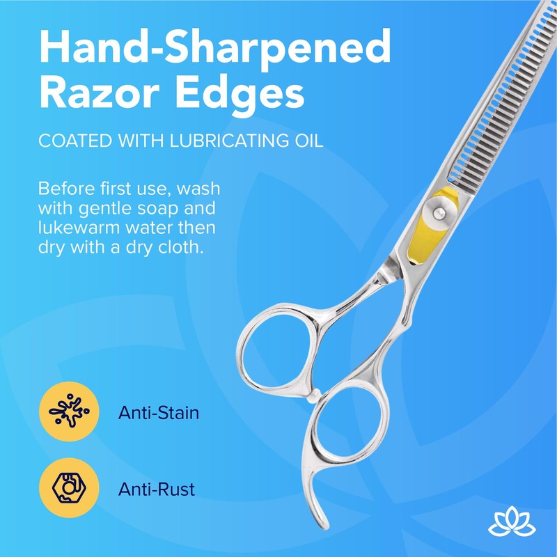 Equinox International, Professional Hair Scissors, Japanese Stainless Steel-Barber Hair Cutting