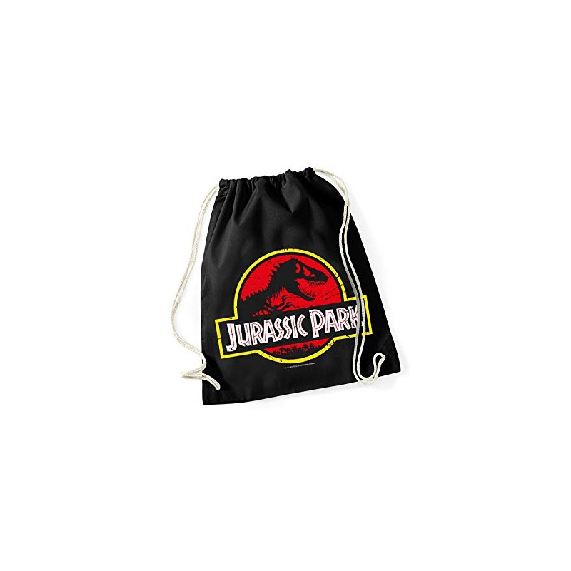 Jurassic Park Logo Gym Bag schwarz, Größe:onesize