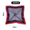 KRYMSON 2-Piece Nautical Scarf, Red/Blue/White Square Scarf, Nautical Sailor Costume