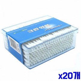 Large Capacity Wooden Cotton Swabs 200 Count 20 Pieces