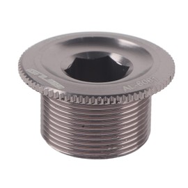 RiToEasysports Tapa de Manivela de Bicicleta, Tapa de Tornillo Duradera para Bielas de Bicicleta, Tornillo de Fijación de Manivela de Bicicleta de Aleación de Aluminio (Color Titanio)