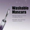 2Pcs Iron Wand Mascara, Metal Mascara Wand, Black Washable Metal