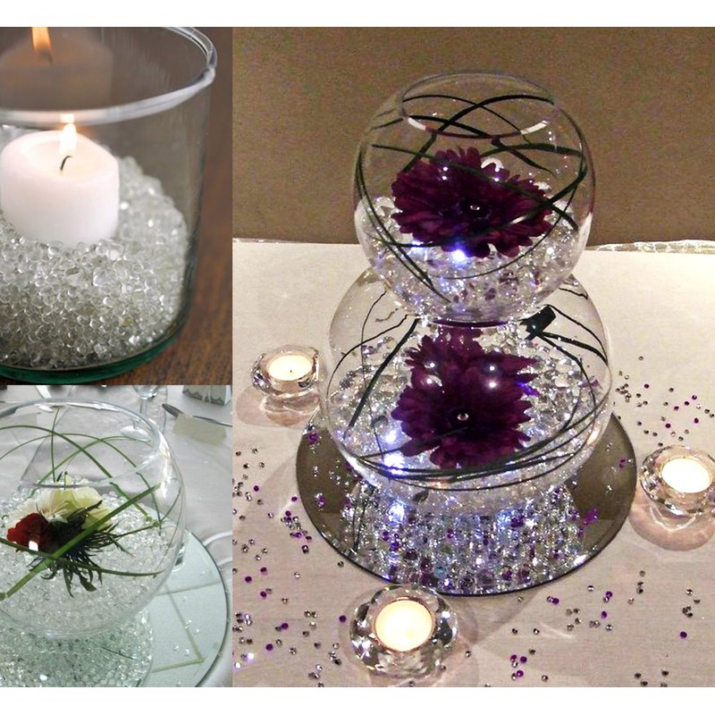 Absofine Decorative Diamonds, Colourless, Diamond Transparent Crystal, Decorative Stones, Table