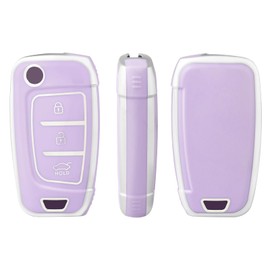 OFFCURVE Key Case Car Key Cover Key Case Protective Cover for Hyundai i30 i30n i35 i40 ix35 NX4 Solaris Elantra Tucson Kona Azera Sonata Genesis Santa Fe Verna Accent