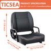 TICSEA Universal Forklift Seat,Tractor Seat with Adjustable Back,Safety Belt and