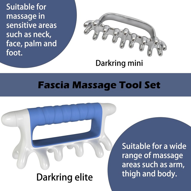 DARKRING Stainless Steel & Engineering Plastic Facial Massage Tool Set