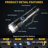 Rechargeable LED Flashlights High Lumens, Super Bright Handheld Flashlight Battery
