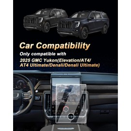 2025 GMC Yukon Screen Protector - For 2025 GMC Yukon 16.8-Inch Navigation Screen - 9H Tempered Glass HD 2025 GMC Yukon(Elevation/AT4/AT4 Ultimate/Denali/Denali Ultimate) Accessories Anti Fingerprints