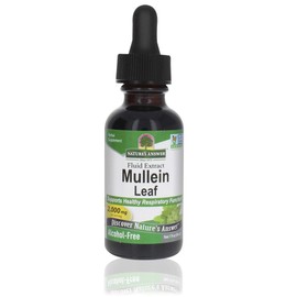 Nature's Answer Mullein Leaf | Herbal Supplement | Supports Respiratory Function & Mucous Membranes | Non-GMO & Kosher | Gluten-Free & Alcohol-Free 1oz (2 Pack)