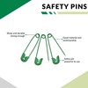 300 Count Colored Safety Pins 1 Inch, Small Safety Pins