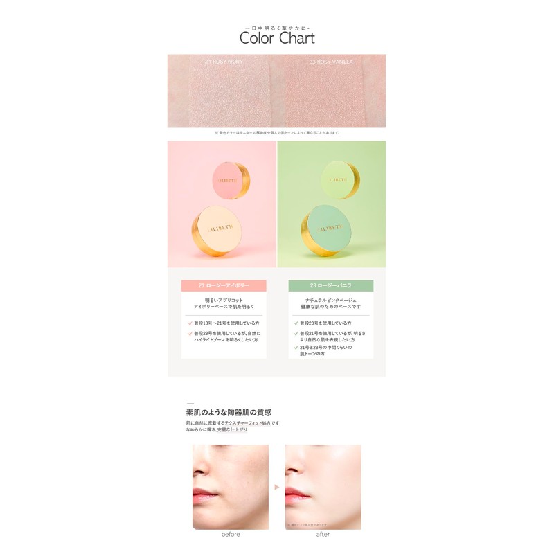 LILIBETH Mini Perfect Full Coverage Cushion, 0.2 oz (7 g),