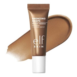 e.l.f. SKIN Bronzing Drops Mini, Liquid Face Tinted Serum with Vitamin E & Sunflower Oil, Vegan & Cruelty-Free, Pure Gold