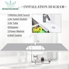 SINKINGDOM Garbage Disposal Sink Top Air Switch Kit with Long
