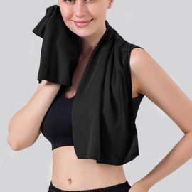 Unisex Portable Cooling Towel for Outdoor Sports & Fitness Navy Towel/One Size 2ea