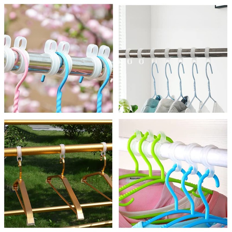Hanger Catch, Windproof, Hanger Stoppers (50 Pieces), Hanger Hooks, Drying
