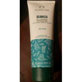The Body Shop SEAWEED OIL CONTROL EXFOLIATOR Cleanser 125ml/4.2oz. Comb./Oily Sk