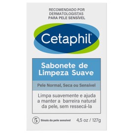 Cetaphil Barra Dermolimpiadora Limpieza Suave 127g para piel seca                                                                                     