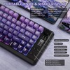 ZIYOU LANG M75 Wireless Gaming Keyboard, RGB Backlit Rechargeable 2000mAh