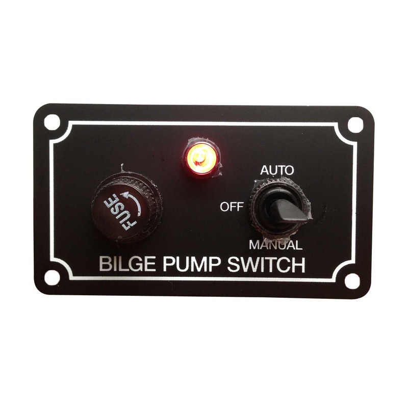 Pactrade Marine Boat Bilge Pump Switch Aluminum Plate 3 Way