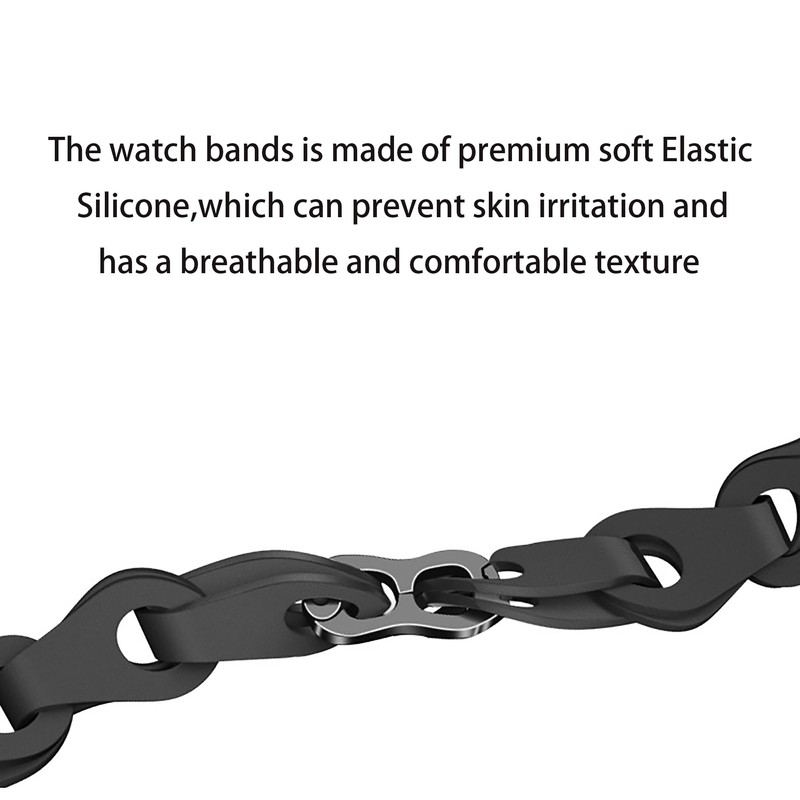 Lamshaw Compatible with Plaud NotePin Bands, Elastic Silicone Hollowed Out