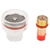 Gerioie Torch Glass Cup, Welding Torch Accessories, Gas Lens, Resistance