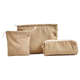 Toiletry Bag Cosmetic Bag Makeup Organiser, khaki