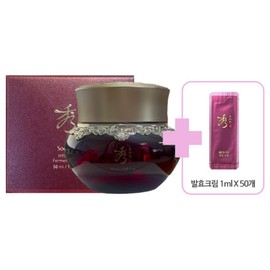 beautiful Sooryehan Hyobidam Fermented Cream 50ml / Additional Fermented Cream/100ml, 1 pack / 수려한 효비담 발효 크림 50ml / 발효크림 추가/100ml, 1개