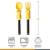 Dinneractive Utensil Set for Kids – Yellow Firefighter Themed Fork