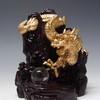 風水山水龍 金龍下山（小）13cm 置物