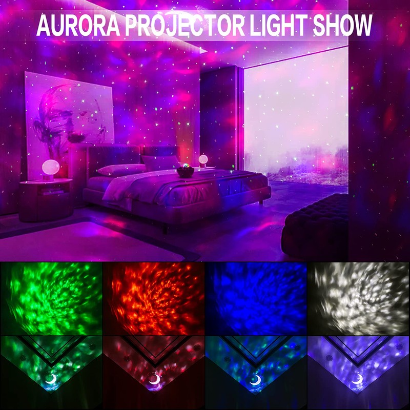 Grandisk Night Light Projector with Music LED Star Light Projector