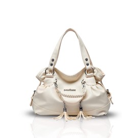 NICOLE & DORIS Women's Handbag, PU Leather, Gal Bag, Tote Bag, Large, Large Capacity, Waterproof, Shoulder Bag, Mother's Bag with Tassel, Women's Bag, Commuting to Work or School, Mother's Day Gift