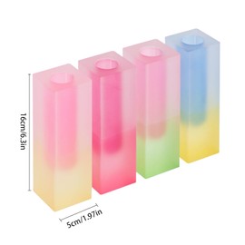 Set of 4 Gradation Flower Vase Decorative Small Vases, Modern Minimalist Decorative Vase for Flowers Decor Wedding Dining Table Centerpieces