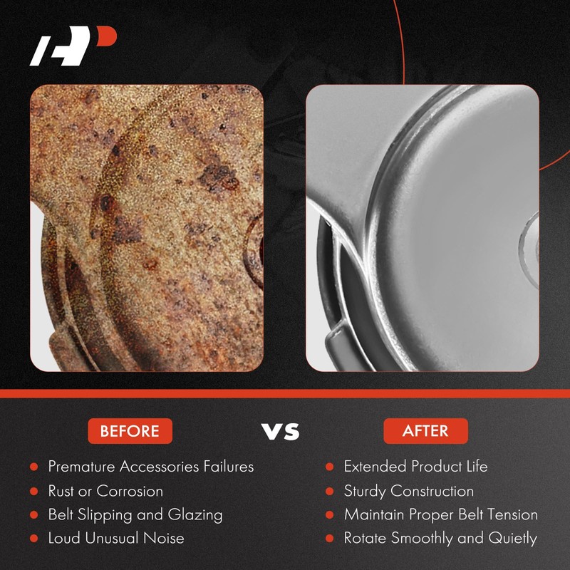 A-Premium Tensor de correa con polea compatible con Jeep Cherokee