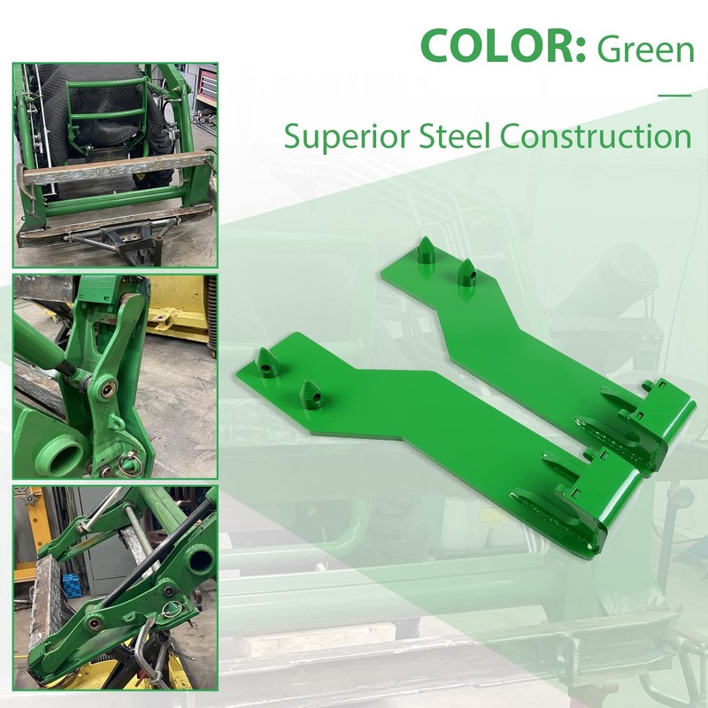 ECOTRIC Tractor Loader Quick Tach Weld On Mounting Brackets Compatible