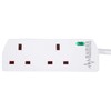 PRO ELEC PRO ELEC PELB1951 2 Gang Surge Protected Extension