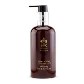 H2K Botanicals Warm Amber Black Pepper and Vanilla Energising Bath & Shower Gel 250ml