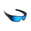 Alphax Ice Blue Mirrored Polarized Replacement Lenses for Oakley Batwolf