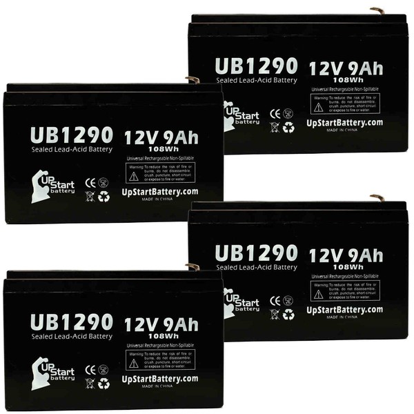 4 Pack Replacement for APC SMART-UPS 1500 SUA1500R2X138 Battery -
