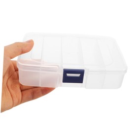 Tofficu 5pcs Saw Blades Storage Box Durable Material Compartment Organizer for Parts Rectangular Design Portable Tool Box for Efficient Storage and Easy Identification