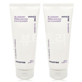 Innisfree Blueberry Rebalancing 5.5 Cleanser 200ml + 200ml / 이니스프리 블루베리 리밸런싱 5.5 클렌저 200ml + 200ml