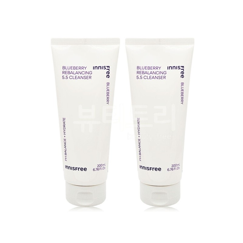 Innisfree Blueberry Rebalancing 5.5 Cleanser 200ml + 200ml / 이니스프리