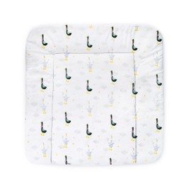 Balbina® Cotton Changing Mat Soft Changing Table Mat for Changing Tables Washable 60 x 70 cm I Geese on White